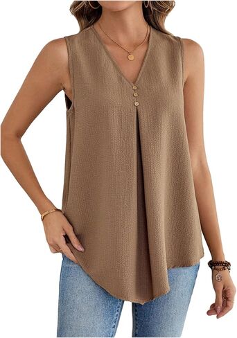 SOLY HUX WIND V NECK TANK TUPL TOPLESS SUP SETRTS DISAL in Kuwait
