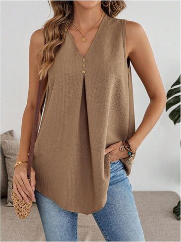 SOLY HUX WIND V NECK TANK TUPL TOPLESS SUP SETRTS DISAL in Kuwait