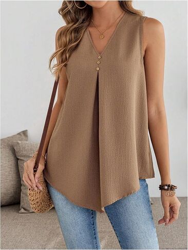SOLY HUX WIND V NECK TANK TUPL TOPLESS SUP SETRTS DISAL in Kuwait