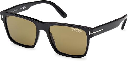 Tom Ford Calder Polarized Brown Square Men's Sunglasses FT1205 01H 55 in Saudi Arabia