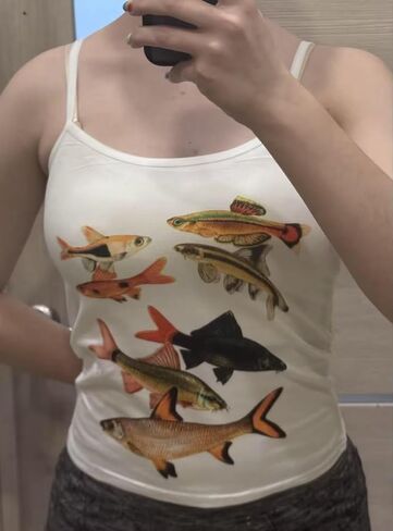 Y2k Grunge Camisole Tops Streetwear Women Sleeveless Corset Print Cute Crop Tops Emo Gothic Tank 90s 2000s in Saudi Arabia