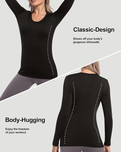 CL convallaria Turtleneck Thermal Underwear Shirts Women Fleece Lined Base Layer Tops Long Sleeve 2 4 Pack in Saudi Arabia