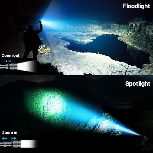 Rechargeable Flashlights High Lumens,Super Bright Powerful Flashlights with 5 Mode,Zoomable,IPX6 Waterproof,Pocket Flashlight for Home,Emergencies,Camping (2 Pack) in Saudi Arabia