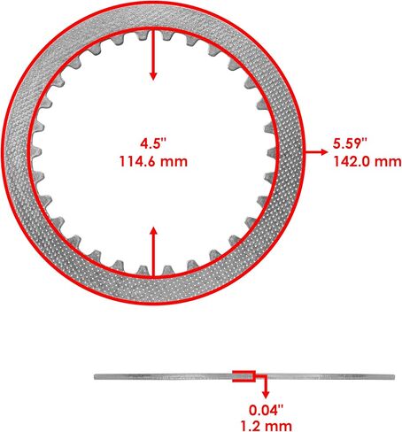 Caltric Clutch Friction with Steel Plates and Springs Kit Compatible with Yamaha YZ426F 2001 2002 in Saudi Arabia