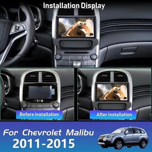 9 inch Car Stereo Radio for Chevrolet Chevy Malibu 2011 2012 2013 2014 2015, Andorid 13 Touchscreen Car Radio with Carplay & Android Auto, Support GPS Bluetooth SWC Backup Camera Radio (2G+32G) in Saudi Arabia