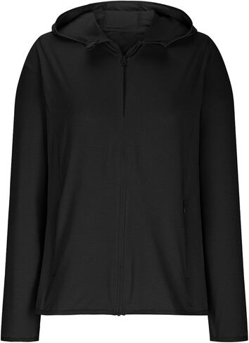 Sun Protection Jacket for Women UPF 50+ Lightweight Long Sleeve Summer Hoodie Athletic Hiking UV Shirts with Pockets in Saudi Arabia