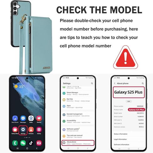 for Wallet Case Compatible with Samsumg Galaxy S25 Ultra Multi-Function Detachable 2 in 1 Magnetic Phone Case Wallet,Flip Strap Zipper Card Holder Phone Case with Shoulder Straps (Purple) in Kuwait