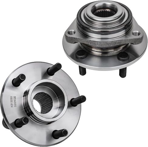 Detroit Axle - 2pc Wheel Bearing Hubs Front for Chrysler Concorde LHS New Yorker 300M Dodge Intrepid Eagle Vision, Rear for Plymouth Prowler, 2 Wheel Bearing & Hubs Assembly Set Replacement in Saudi Arabia