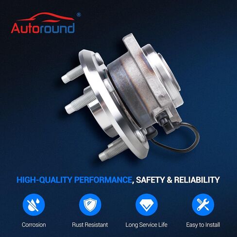 Autoround 512358 Rear Wheel Bearing and Hub Assembly Fit for Chevy Equinox & Pontiac Torrent & Suzuki XL 2007-2009, Saturn Vue 2008-2010, Chevrolet Captiva Sport 2012-2015, 5 Lugs w/ABS in Saudi Arabia