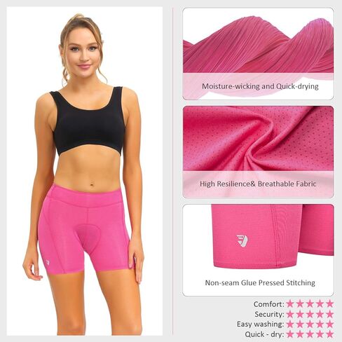 Undurable shor with Wrong Size, Padded Bike Shorts Women Cycling Underwear Bicycle Biking Biker Short with 4D Padding Shock Absorbing Super Lightweight Breathable, Dark XL in Kuwait