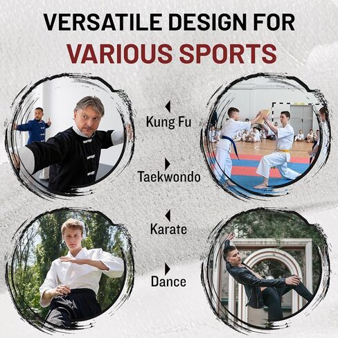 Martial Arts Shoes | Lightweight Breathable Sneakers with Non-Slip Rubber Sole, Toe Protection, Herbal Infused Insole for Men/Women - Kung Fu, Taekwondo, Karate Training & Daily Wear in Saudi Arabia