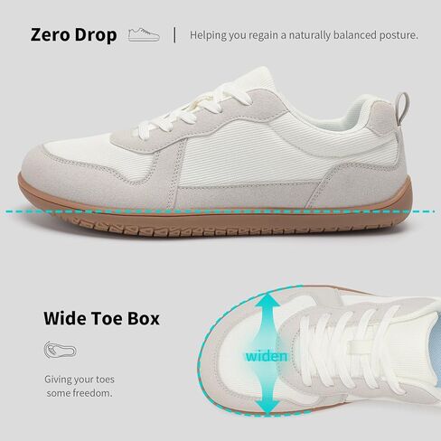 HSQ Barefoot Shoes Men Medialist Wide Toe Zero Drop Slow Sneakers خفيفة الوزن حافي القدمين in Kuwait