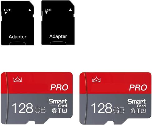 Micro SD Card 32GB Micro SD Cards 32GB مع SD ADAPTER CLASS 10 HISE SPED MINI SD للهواتف الذكية/الكاميرا/الكمبيوتر اللوحي 2. in Kuwait
