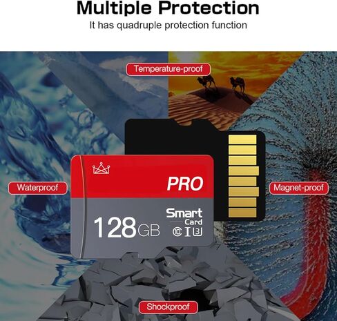 Micro SD Card 32GB Micro SD Cards 32GB مع SD ADAPTER CLASS 10 HISE SPED MINI SD للهواتف الذكية/الكاميرا/الكمبيوتر اللوحي 2. in Kuwait