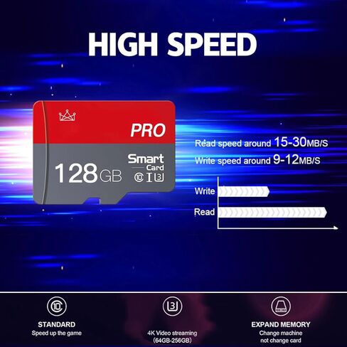 Micro SD Card 32GB Micro SD Cards 32GB مع SD ADAPTER CLASS 10 HISE SPED MINI SD للهواتف الذكية/الكاميرا/الكمبيوتر اللوحي 2. in Kuwait