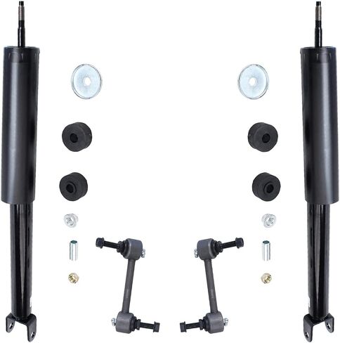 Detroit Axle-خلفية 4pc Strock Atsorbers Kit لـ 10-18 Ford Taurus 10-12 Lincoln MKS ، 2 Assorbers Assembly 2 Sway Bars 2010 2011 2012 2014 2015 2015 2017 2018 استبدال in Saudi Arabia