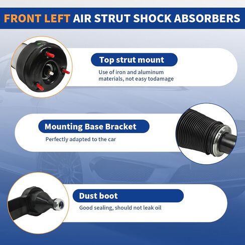 Front Left Air Suspension Strut Spring Shock Absorber Compatible for 4Matic 2005-2012 Mercedes Benz S-Class W221 4WD S350 S450 S550 Cl550 2213200438 (Front Left) in Kuwait