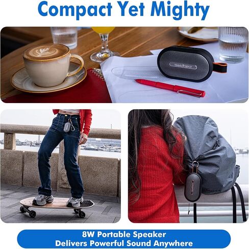 Magnetic Bluetooth Speaker with HD Sound, Portable Wireless, IP66 Waterproof, 18H Playtime, TWS Pairing, BT5.3 – Perfect for Home, Golfing, Jobsite, and Outdoors in Saudi Arabia