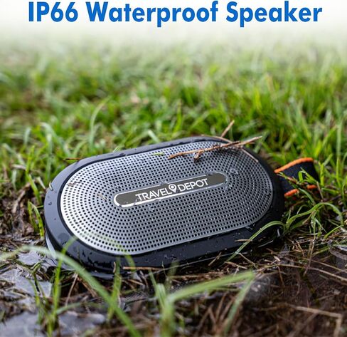 Magnetic Bluetooth Speaker with HD Sound, Portable Wireless, IP66 Waterproof, 18H Playtime, TWS Pairing, BT5.3 – Perfect for Home, Golfing, Jobsite, and Outdoors in Saudi Arabia