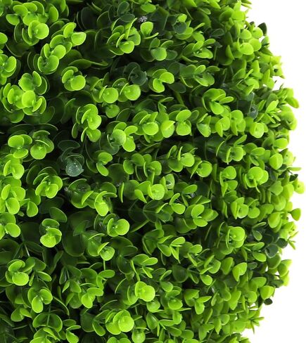 خشب البقس الاصطناعي Topiary Ball Tree - 4 'Boxwood Ball Tree - أشجار توبيرية داخلية/خارجية - نباتات خشبية مصطنعة في الهواء الطلق - مصنع خشب الخشب الشتوي النابض بالحياة (2 عبوة) in Kuwait
