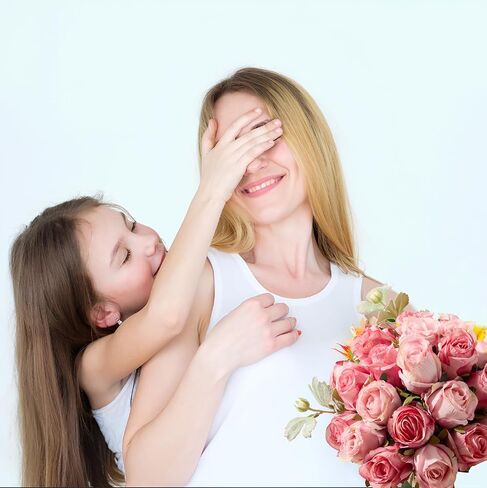 12 PCS ورود وردية عميقة الزهور الاصطناعية -20 بوصة باقة من الحرير ، الورود المزيفة الطويلة للترتيب لترتيب الزفاف المركزية ديكور مكتب الحفلة in Kuwait