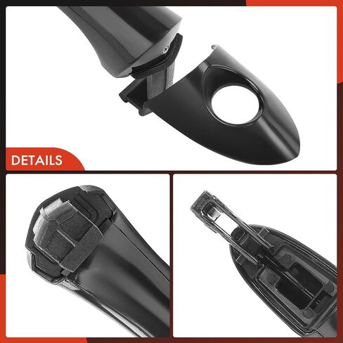 A-Premium Front Driver Side Door Door Hounder مع ثقب المفتاح متوافق مع Hyundai Sonata 2011 2012 2013 2014 ، Preped Black ، استبدل# 826523S000 in Saudi Arabia