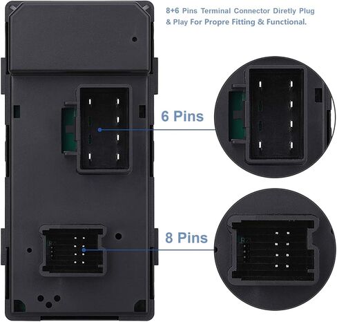 Master Window Switch Control Button Front Left Driver Side Compatible with GMC Acadia 2007-2016 Replace OEM 20945224 901-990 in Saudi Arabia