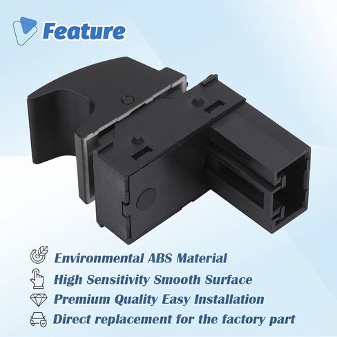 Door Power Window Switch Passenger Side Control Button Compatible with 2003-2015 Volkswagen VW Golf EOS Jetta Passat Rabbit Tiguan Polo Caddy Sharan Touareg Replaces OEM 5ND959855 7L6959855B in Saudi Arabia