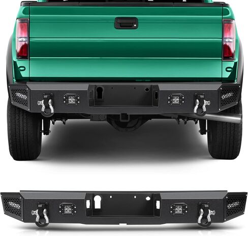 SCITOO Rear Bumper Replacement fit for 2015-2020 for Ford for F-150 Upgraded Textured Black in Saudi Arabia