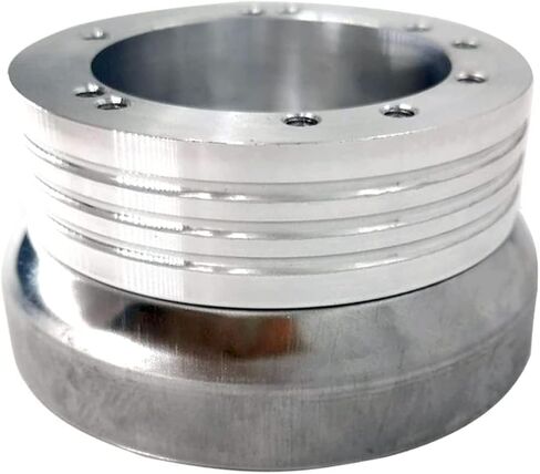 5 & 6 Hole Billet Steering Wheel Hub Adapter, Fit for GM Chevy GMC 1969-1994 Selected Model（Silver） in Kuwait