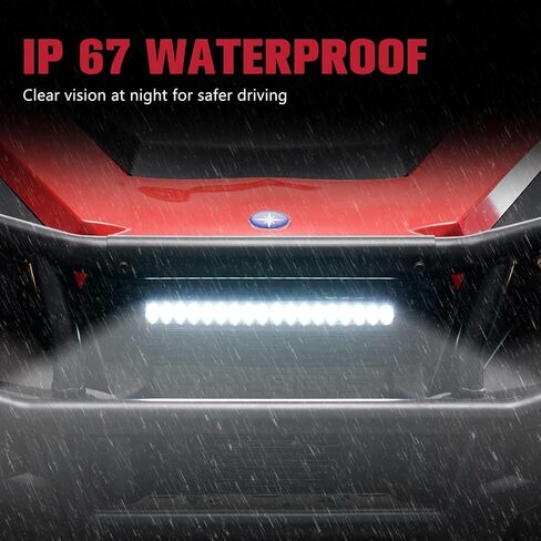 A & UTV PRO MESH GRILLE Insert مع حارس المبرد LED LED LID LID لـ PORLIS General 1000/4 1000 / XP 1000 / XP 4 1000 2016-2023 ، مستحضرات سوداء مقاومة للماء in Saudi Arabia