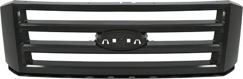 شواية الشبكة الأمامية Hecasa متوافقة مع 2007-2014 Ford Expedition Grill Grill Sendery Silvery ABS Plastic Chrome for 7L1Z-8200-BA FO1200494 in Saudi Arabia