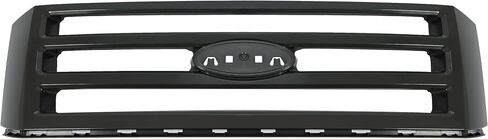 شواية الشبكة الأمامية Hecasa متوافقة مع 2007-2014 Ford Expedition Grill Grill Sendery Silvery ABS Plastic Chrome for 7L1Z-8200-BA FO1200494 in Saudi Arabia