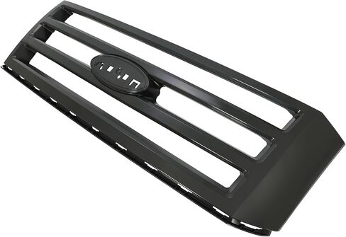 شواية الشبكة الأمامية Hecasa متوافقة مع 2007-2014 Ford Expedition Grill Grill Sendery Silvery ABS Plastic Chrome for 7L1Z-8200-BA FO1200494 in Saudi Arabia