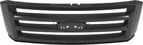 شواية الشبكة الأمامية Hecasa متوافقة مع 2007-2014 Ford Expedition Grill Grill Sendery Silvery ABS Plastic Chrome for 7L1Z-8200-BA FO1200494 in Saudi Arabia