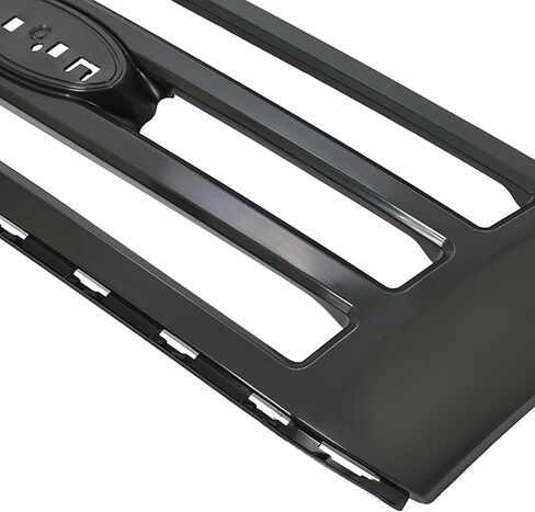 شواية الشبكة الأمامية Hecasa متوافقة مع 2007-2014 Ford Expedition Grill Grill Sendery Silvery ABS Plastic Chrome for 7L1Z-8200-BA FO1200494 in Saudi Arabia