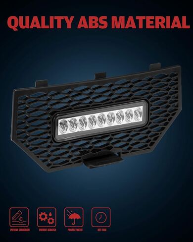 ATV Sportsman Front Mesh Grill With Light, A & UTV PRO Black Grille with LED Light Bar for 2017-2025 Polaris Sportsman XP 1000 SP 850 Accessories in Saudi Arabia