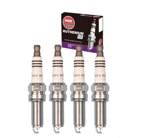 4 pc NGK Ruthenium HX Spark Plugs compatible with Nissan Altima 2.5L L4 2007-2018 in Saudi Arabia