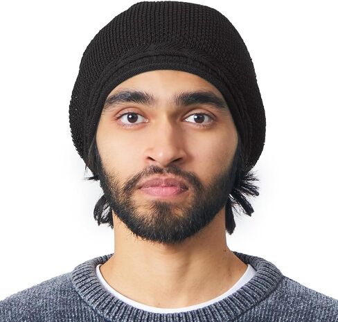 Boho Slouchey Knit Beanie للنساء ، والأزياء رجال راستا تام قبعة على غرار الخريف والربيع المصنوعة في كوريا in Kuwait