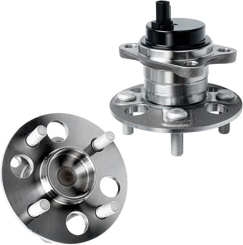 Detroit Axle - Rear 2pc Wheel Bearing Hubs for 12-19 Toyota Prius C, 06-14 Yaris, 2013 Scion iQ, 2 Wheel Bearing and Hubs Assembly Replacement in Saudi Arabia