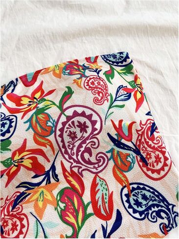 SOLY HUX Women's Plus Size Tube Top Paisley Print Strapless Sleeveless Summer Bandeau Crop Tops in Saudi Arabia