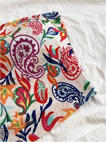 SOLY HUX Women's Plus Size Tube Top Paisley Print Strapless Sleeveless Summer Bandeau Crop Tops in Saudi Arabia