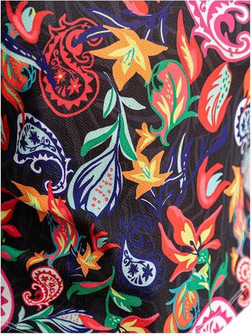 Soly Hux Women's Plus Tube Top Paisley Print Britlessless Summer Bandeau Tops in Kuwait