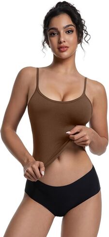 3 Pack Women Basic Scoop Neck Tank Top Summer Going Out Cami Shirt Double Lined Adjustable Camisole Top in Kuwait