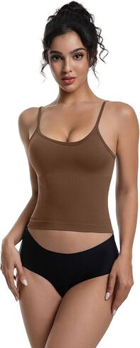 3 Pack Women Basic Scoop Neck Tank Top Summer Going Out Cami Shirt Double Lined Adjustable Camisole Top in Kuwait