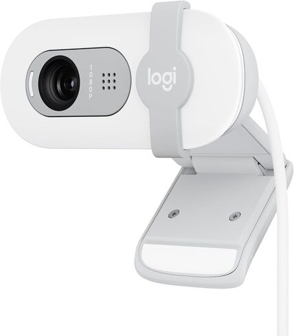 Logitech Brio 100 Full HD Webcam for Meetings and Streaming, Auto Light Balancing, Built-in Microphone, Cover Bezel, USB-A for Microsoft Teams, Google Meet, Zoom and More - Graphite in Saudi Arabia