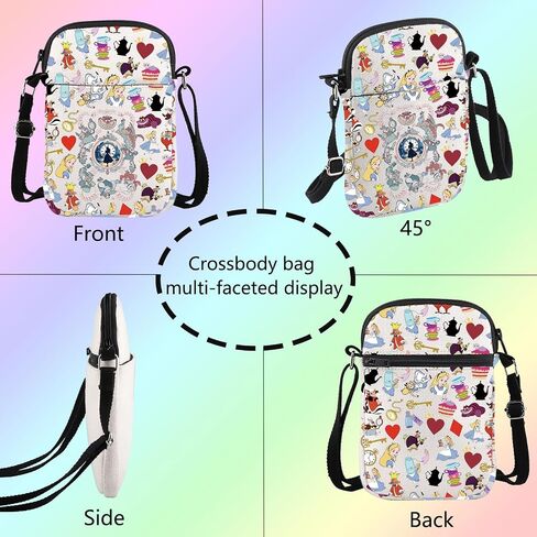 Alice Inspired Crossbody Bag Wonderland Merch Magic Kingd*m Gift Alice Fan Gift Cheshire Cat Lover Shoulder Bag in Saudi Arabia