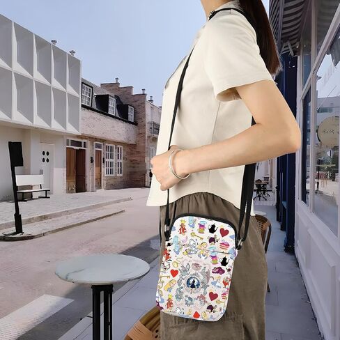 Alice Inspired Crossbody Bag Wonderland Merch Magic Kingd*m Gift Alice Fan Gift Cheshire Cat Lover Shoulder Bag in Saudi Arabia