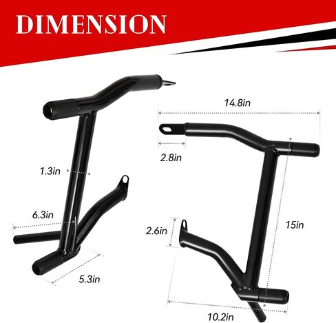 طقم دعم حانات Saddlebag Saddlebag لـ Harley Touring Street Glide Road Road King Electra/Ultra-Saddlebag Guards- دراجة نارية Saddlebag Cratch Bar 2009-2004 in Saudi Arabia