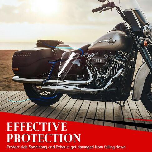 طقم دعم حانات Saddlebag Saddlebag لـ Harley Touring Street Glide Road Road King Electra/Ultra-Saddlebag Guards- دراجة نارية Saddlebag Cratch Bar 2009-2004 in Saudi Arabia